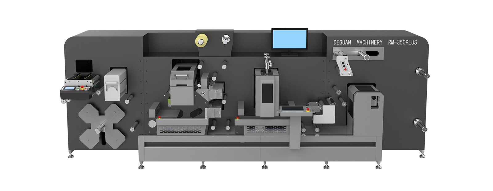 Modular machine batch printing die - cutting